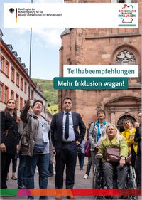 Cover-Bild der Publikation "Teilhabeempfehlungen" des Beauftragten der Bundesregierung für die Belange von Menschen mit Behinderungen