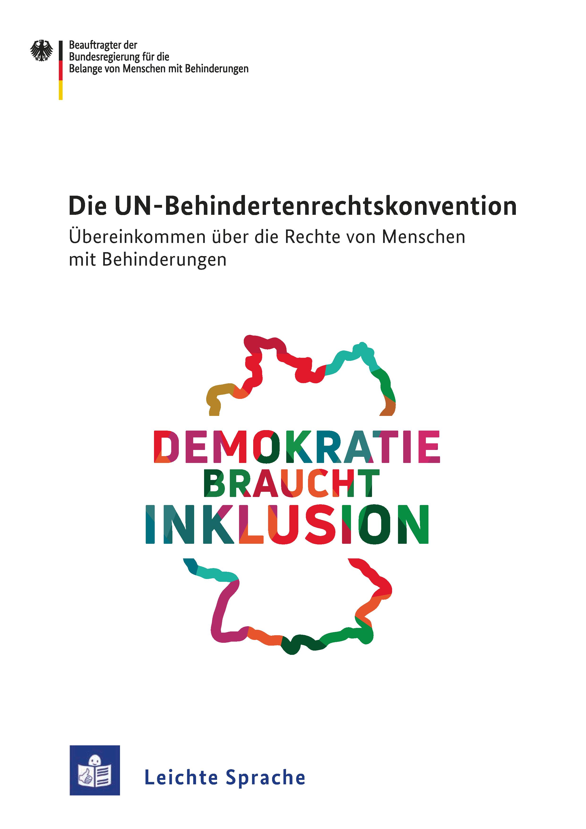 Titelbild der Broschüre UN-Behindertenrechtskonvention